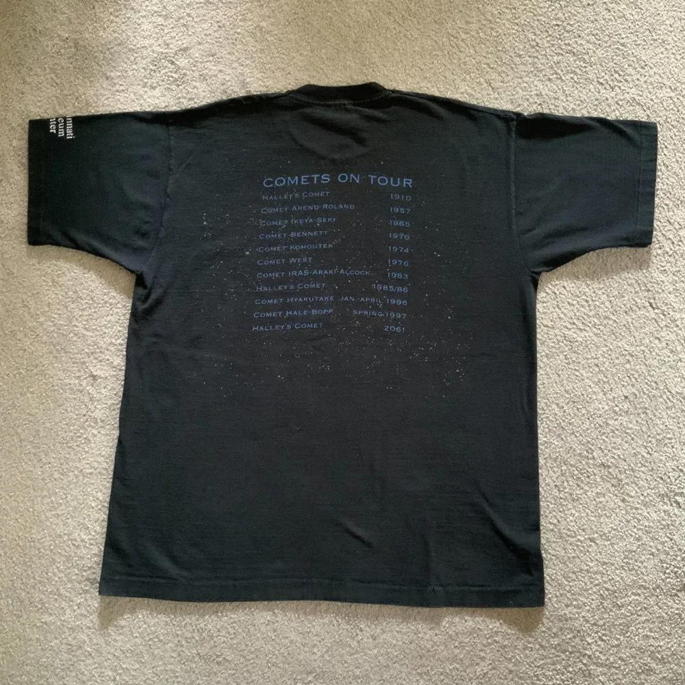 Cincinnati Museum Center - Comets On Tour commemoration Black Unisex T-Shirt - Picture 4 of 9